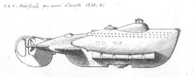 1938 - 'CA1' modificato per mezzi d'assalto